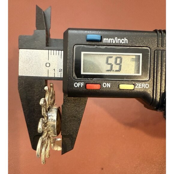 Vintage Charles Albert Sterling Silver 925 Abalone Sun Pendant B2 - Picture 15 of 16